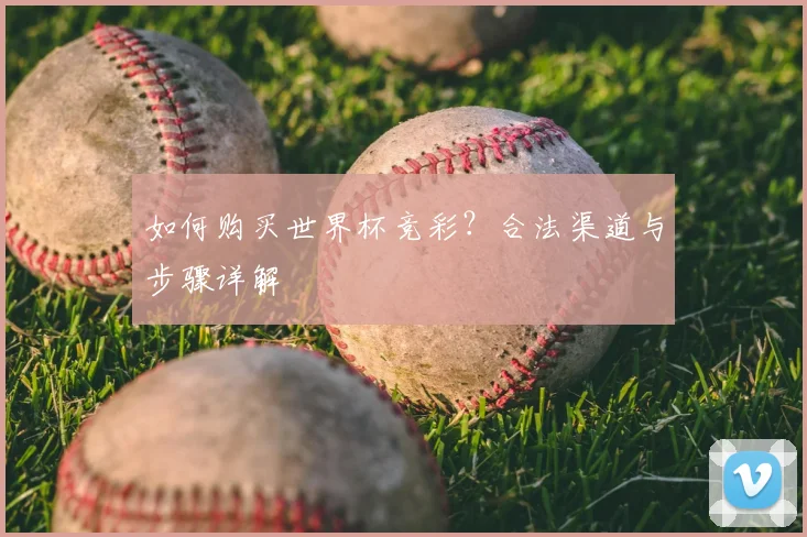 如何购买世界杯竞彩？合法渠道与步骤详解